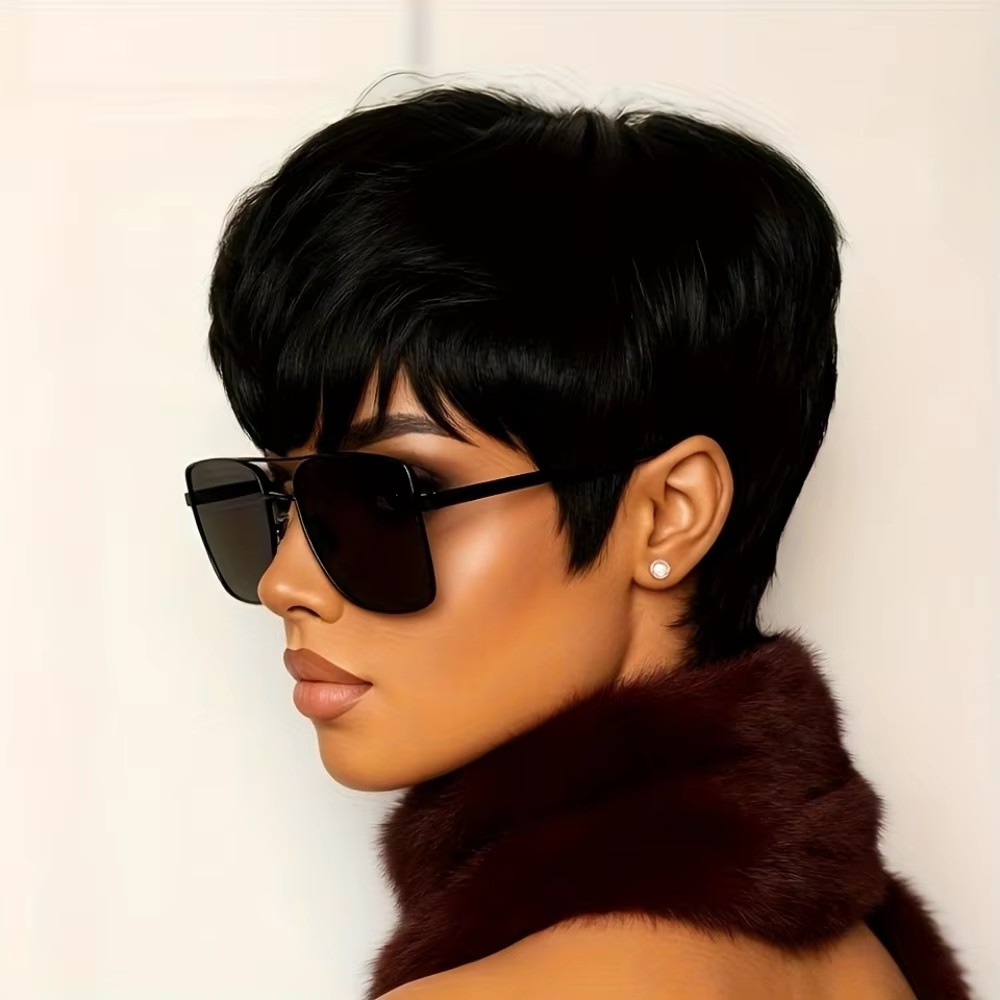 Women's Short Pixie Cut Human  - огляд і ціна Short Pixie Cut Wig Human Hair Cheap