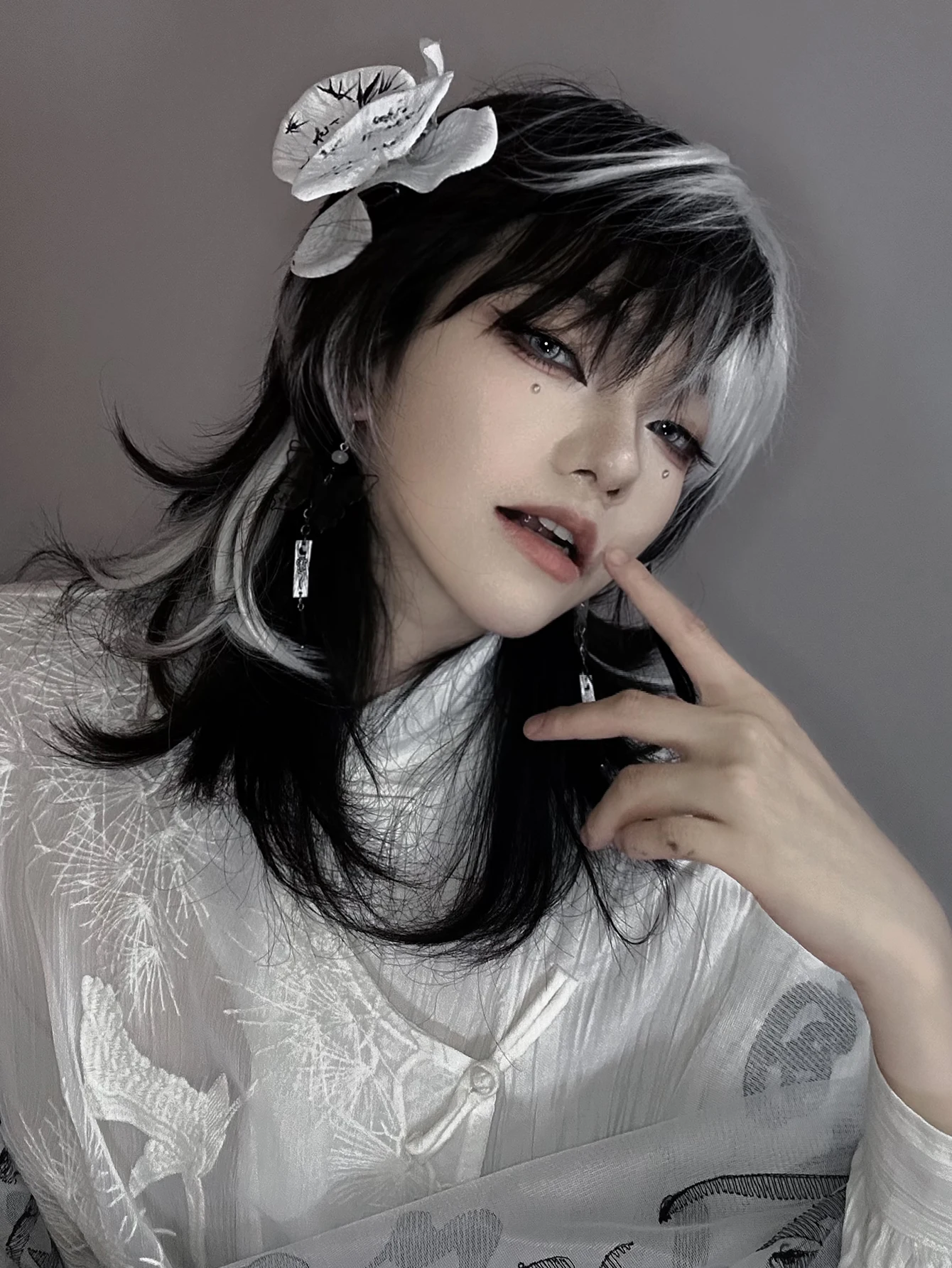 16Inch Black and White Color S - огляд і ціна Synthetic Braided Wigs For Black Women