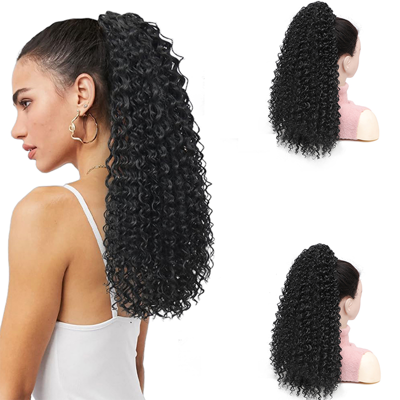 Afro Puff Curly Pony Tail Hair - огляд і ціна Drawstring Afro Curly Puff Ponytail