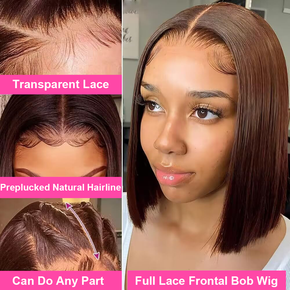 Straight Bob Lace Front Wig Hu - огляд і ціна Glueless Wear And Go Human Hair Wig
