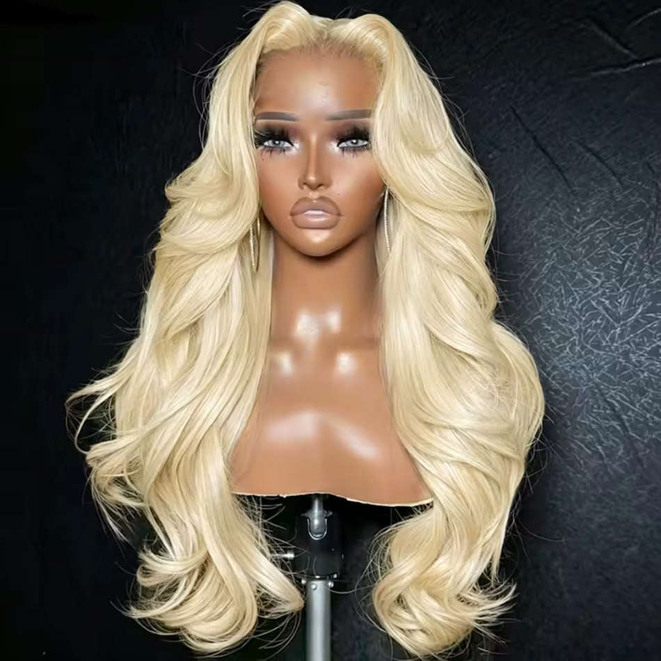 613 13x6 Lace Frontal Wig Huma - огляд і ціна 613 Blonde Body Wave Lace Front Wig