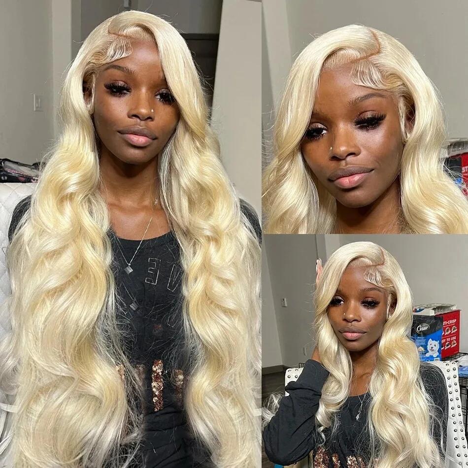 613 Blonde 13x6 HD Transparent - огляд і ціна 613 Blonde Body Wave Lace Front Wig