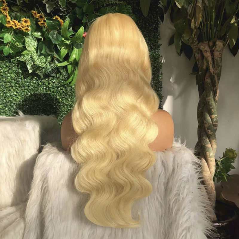 13x6 Lace Front 613 Wig Human  - огляд і ціна 613 Blonde Body Wave Lace Front Wig